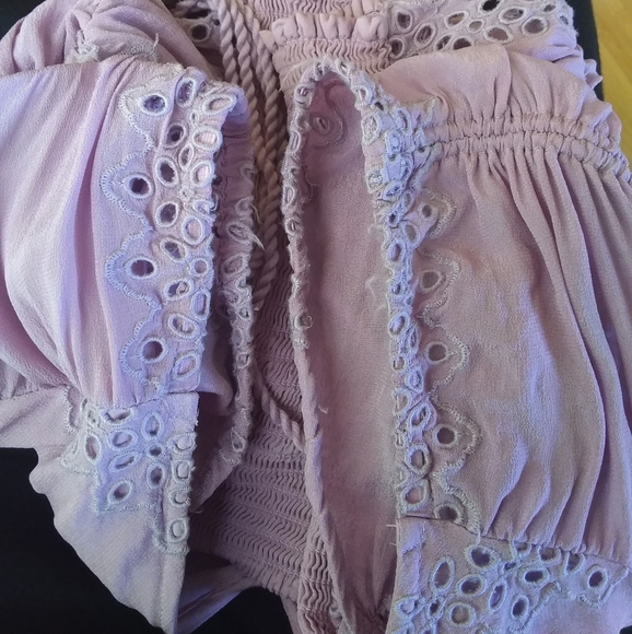 Free people Cecilia corset crop top blouse lilac berry - Picture 10 of 15